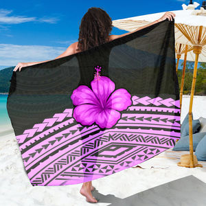 All'ingrosso parei tribale polinesiano ibisco tropicale stampa floreale Sarong Multi Wear mare <span class=keywords><strong>lungo</strong></span> costume da bagno avvolgente Cover up <span class=keywords><strong>Pareo</strong></span> - Product Image 4
