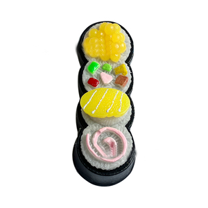 Nuevo Juguete Blandito de Sushi Realista de 12 cm, Juguete Antiestrés de TPR de Cuatro Piezas, Regalo para Niños y Adultos, Juguetes de Salmón para Apretar y Relajarse - Product Image 1