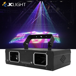 Luces Láser <span class=keywords><strong>DJ</strong></span> RGB a Todo Color, Rotación de Escenario, Discoteca, Club, KTV, 2 Cabezales, Proyector de Haz de Animación, Control DMX512/Activación por Sonido - Product Image 5