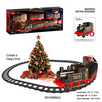 Offre Spéciale : Train Électrique de Noël pour Enfants – Jouet de Voiture en Plastique Fonctionnant sur Piles avec Rails de Chemin de Fer et Jouets de Piste pour la Maison