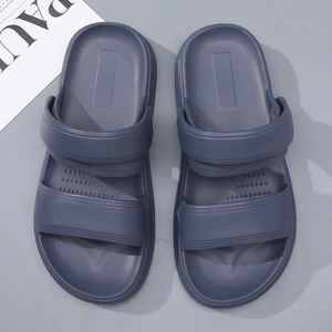 Men's EVA Slides Sandals Breathable Anti-Slip Soft For <b>Beach</b> Summer Outdoor Wear Khaki Gray Black - Product Image 3