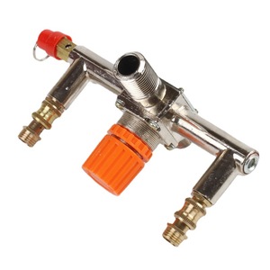 Vanne de régulation de pression pour compresseur d'air, à bouton unique jaune, support carré en métal, accessoire pour compresseur d'air - Product Image 4