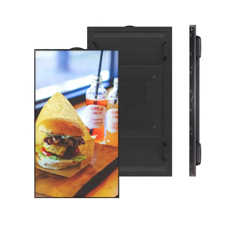 49inch 5000 nits Sunlight readable outdoor wall mount lcd digital outdoor advertising monitors