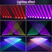 Luz de Cabeza Móvil Betopper Big Dipper L1015 con 10 Ojos LED de 10x15W RGBW 4 en 1 y Efecto de Haz de Colores Mixtos