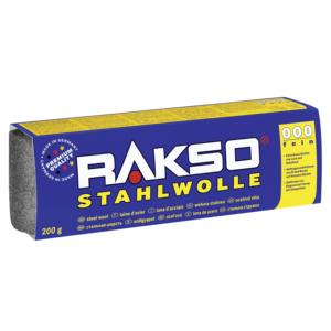 Laine d'acier RAKSO 000 200 g, qualité fine, pour polissage et nettoyage - Product Image 1