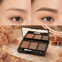 Palette de poudre à sourcils végétalienne 3 teintes, waterproof, longue tenue, maquillage minéral, mélange naturel, marque privée, vente en gros