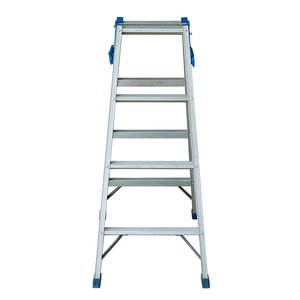 Escalera de Aluminio Ligera con Marco en A, Estándar EN131, con Tapas de Goma Antideslizantes, Soporte Cruzado Estable, Escalera de Trabajo Comercial - Product Image 2
