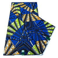 Venta al por mayor 100% algodón orgánico cera real doble impresión Ankara tela 6 yardas transpirable 120gsm estilo liso tejido para bolsos para niños