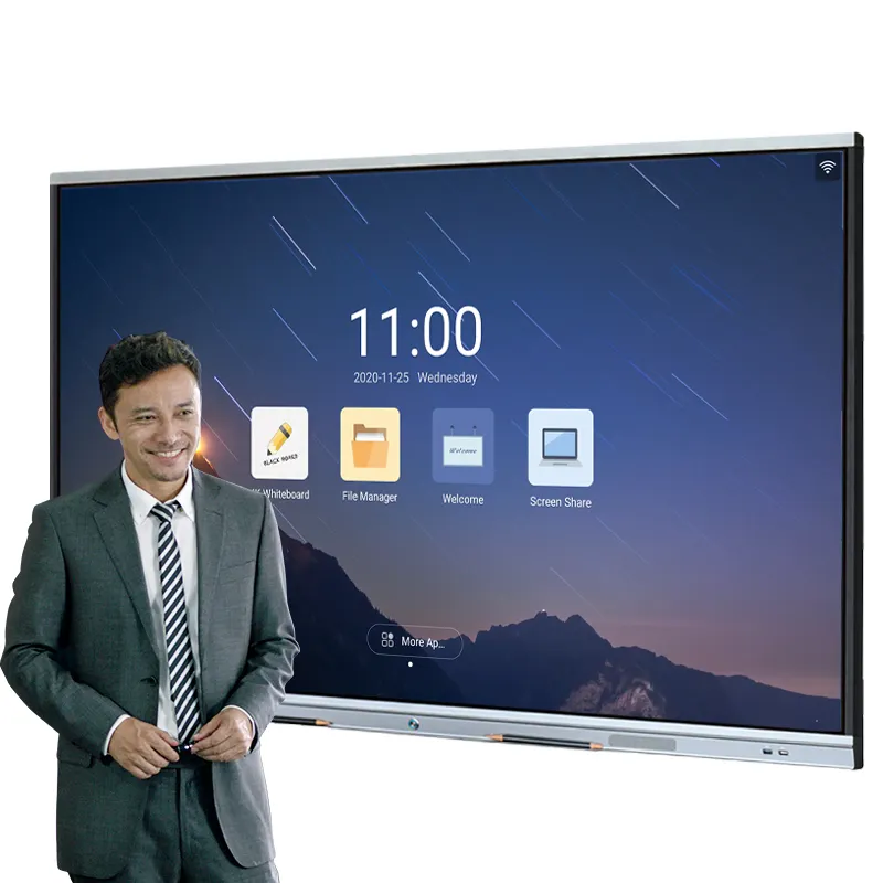 LT 86-Zoll-Infrarot-Smartboard Großbild-LCD-Touch Interaktives mobiles Live-Streaming Interaktive Whiteboards mit Zertifikat