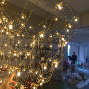 ECOJAS PL-02 Chất Lượng Tốt Tùy Chỉnh Sáng Tạo Lớn Trang Trí Kỹ Thuật Đèn Chùm Cho Khách Sạn - Product Image 6