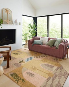 Tapis en laine moderne fait main de luxe, sur mesure, à poils longs, antidérapant, adapté aux animaux domestiques, lavable, pour salon, hôtel, extérieur - Product Image 5