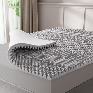 Surewal 5 khu Trứng Thùng Bộ nhớ bọt Nệm Topper than tre truyền Nệm Topper, 7 khu bọt giường Topper - Product Image 2