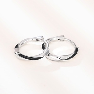 Orecchini a cerchio con gocce d'olio da donna, design semplice, stile retrò, orecchini da festa per uso quotidiano, idea regalo - Product Image 5