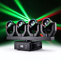 Projecteur Beam à 4 têtes mobiles de qualité professionnelle, LED haute puissance, avec anneau, pour la location d'événements et la production