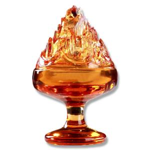 Кристаллическая горелка для благовоний в старинном стиле, вырезанная вручную полая горка, 7 комбинаций, сочетающихся с кристаллами премиум-класса - Product Image 1