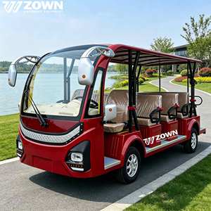 Navette électrique ZOWN pour visites touristiques, design ouvert/fermé, zéro émission, 8 à 23 sièges confortables, garantie de 2 ans, parc d'attractions, zoo - Product Image 2