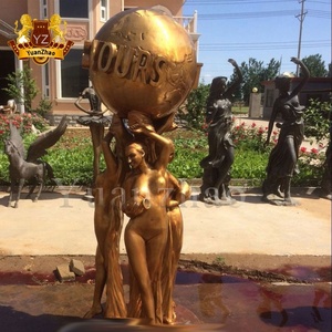 Décoration de jardin Statue en bronze Taille réelle Bronze <span class=keywords><strong>Le</strong></span> <span class=keywords><strong>monde</strong></span> <span class=keywords><strong>est</strong></span> <span class=keywords><strong>à</strong></span> vous Statue <span class=keywords><strong>à</strong></span> vendre - Product Image 4