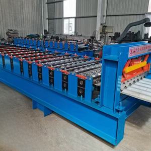 Galvanisierte Stahl-Dachblechpresse Maschine glasierte Fliesendachplatte Rolle Formmaschine 780 Große Lichtbogen-Fliesendose - Product Image 5