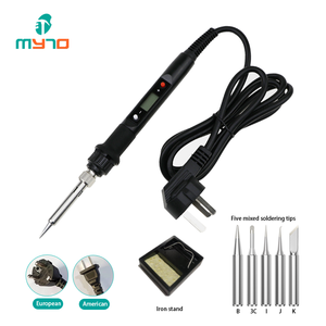 Kit de pistola <span class=keywords><strong>para</strong></span> <span class=keywords><strong>soldar</strong></span> 3 en 1, 80W, pantalla LCD, soldador eléctrico, 110V, 220V, juego de herramientas de soporte de hierro - Product Image 2