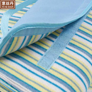 Manta de Picnic de Lana Yisidan, Rectangular, con Rayas Azules, Impermeable, para Acampar al Aire Libre, Playa, Jardín - Product Image 1