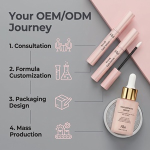 Sérum de croissance des cils testé par des dermatologues, formule aux extraits de plantes et à l'huile de ricin, résultats rapides, fabrication en marque privée, vente en gros - Product Image 5