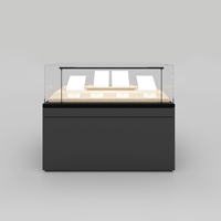 Vitrine de présentation de bijoux en MDF laqué de qualité supérieure, style musée, moderne et minimaliste, avec éclairage LED, écologique, pour magasin de détail