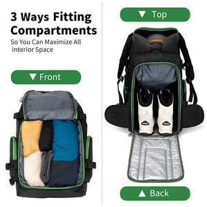 Mochila Ligera para Botas, Mochila <span class=keywords><strong>de</strong></span> Viaje Personalizada para <span class=keywords><strong>Esquí</strong></span> y Snowboard con Compartimento para Casco, Protector <span class=keywords><strong>de</strong></span> Botas y Porta <span class=keywords><strong>Equipo</strong></span> - Product Image 3