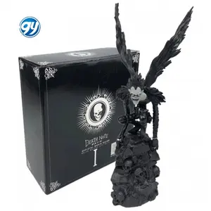GY 26cm Anime Death Note Official Movie Guide L Killer Ryuuku Ryuk with Skull Base PVC Action Figures Toys