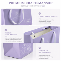 Sac en papier kraft recyclable de luxe pour boutique de détail, impression UV du logo, sérigraphie, pelliculage mat, pour exposition et mode