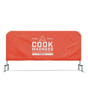 Couverture de barrière en tissu à impression personnalisée double face image personnalisée populaire vente directe d'usine adaptée au contrôle des foules en plein air - Product Image 4