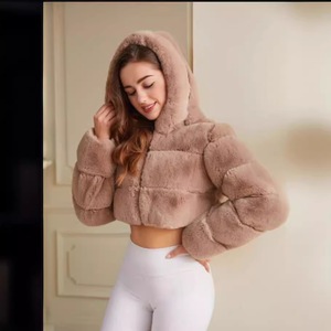 Nouveau <span class=keywords><strong>Manteau</strong></span> <span class=keywords><strong>Court</strong></span> en Fausse Fourrure à Manches Longues avec Fermeture Éclair, Style Anglais, Coupe Slim, <span class=keywords><strong>Kaki</strong></span>, pour Femme Enceinte, Tendance Européenne et Américaine - Product Image 3