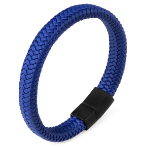 <span class=keywords><strong>Bracciale</strong></span> da <span class=keywords><strong>uomo</strong></span> Chanfar in vera pelle intrecciata e acciaio inossidabile di alta qualità - Product Image 6