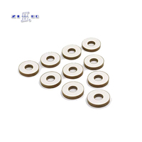 Cincin Piezoelektrik Ultrasonik PZT Keramik Piezo Merek YUHAI Grosir 13*6*4mm dengan Kehilangan Dielektrik Rendah untuk Aplikasi Sensor