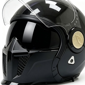 Nouveau casque de moto modulaire OP01 GIKE homologué DOT, coque en ABS, double visière, visière rabattable, fermeture rapide, toutes saisons, pour hommes - Product Image 4