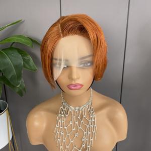 T-part Lace Perruques Humaines Cheveux Vietnamiens Court Pixie Perruque Top Qualité Perruque Courte Postiche pour les Femmes Noires - Product Image 5