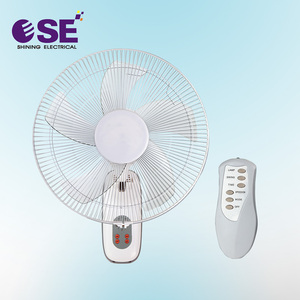 Cape Verde da 16 pollici ventilatore a parete 3 velocità oscillante elettrico aria di raffreddamento materiale plastico telecomando tipo di controllo meccanico - Product Image 3