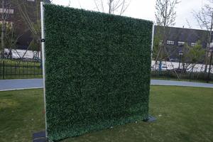 Panel de hierba de hojas verdes de plástico, pared de vegetación, planta de pared <span class=keywords><strong>Artificial</strong></span> para decoración de jardín y hogar - Product Image 4