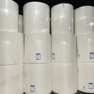 Toptan özel ucuz geri dönüşümlü tuvalet kağıdı üreticisi ebeveyn rulo taban kağıt doku jumbo rulo kağıt