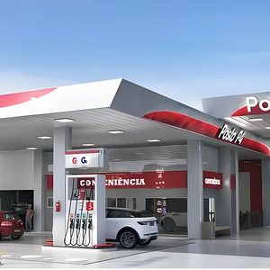 Stasiun Gas Shed struktur baja kerangka kotak ruang prefabrikasi ringan instalasi cepat