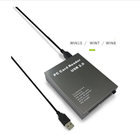 Pembaca Kartu Memori Flash Disk Adaptor USB 2.0 ke PC ATA PCMCIA
