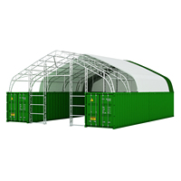 Tente conteneur en acier galvanisé - Abri de stationnement portable et durable pour voitures