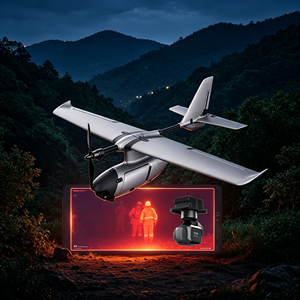 Drone professionnel FireFly VTOL à aile fixe avec caméra thermique 4K, 50 min d'autonomie, 15 km de portée, vision nocturne, UAV pour la recherche, le sauvetage et l'inspection - Product Image 1