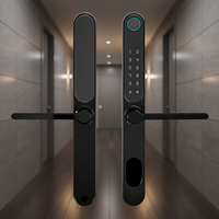 Serrure intelligente à empreintes digitales haute sécurité, étanche, connexion via l'application Tuya, clé, mot de passe, carte pour portes en bois ou en acier