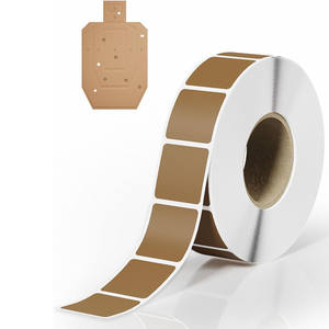 สติกเกอร์เป้าหมายสะท้อนแสงแบบม้วน 1000 ชิ้น สติกเกอร์สี่เหลี่ยมแบบติดเอง สำหรับการยิงปืน การล่าสัตว์ การฝึกซ้อมกลางแจ้ง และการใช้งานในสนามยิงปืน - Product Image 1