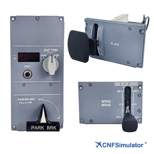 A320 Simulator Lower Pedestal Three Panels Package for Home Builders MSFS XPlane