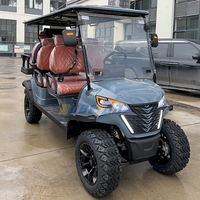 Robetaa chariot de golf à cadre en aluminium 6 personnes pièces et accessoires de chariot de golf tout-terrain Buggy accepter personnaliser