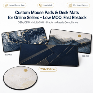 Tapis de souris personnalisé chauffant à thème Anime, faible MOQ, impression en gros, dessus en tissu, base en caoutchouc antidérapante, OEM, vente en gros, prêt pour les États-Unis - Product Image 1