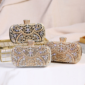 Sac à main pour femme 2026 style européen et américain, pochette de soirée ornée de strass pour fêtes et tenues habillées - Product Image 1