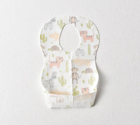 Bavoir pour bébé non tissé imprimé Bavoir imprimé à motif de dessin animé mignon Bavoirs jetables