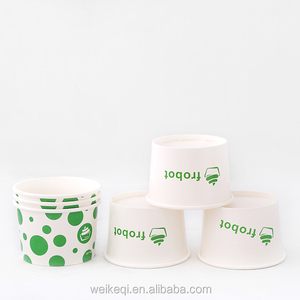 Biểu tượng tùy chỉnh in <span class=keywords><strong>Ice</strong></span> <span class=keywords><strong>Cream</strong></span> <span class=keywords><strong>cup</strong></span> sữa chua đông lạnh Gelato Bát 5oz-20oz dùng một lần tường Cốc giấy với nắp - Product Image 5